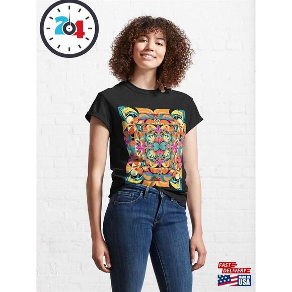 Other - Floral Color Pop Art Nouveau  Pattern Classic T-Shirt